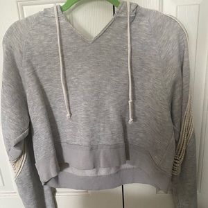 FP Movement - Gray sweatshirt with sleeve details